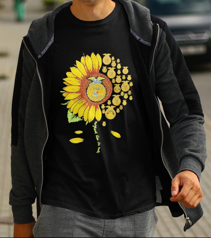 You Are My Sunshine FFA Sunflower Emblem Agricultural Education T-Shirt