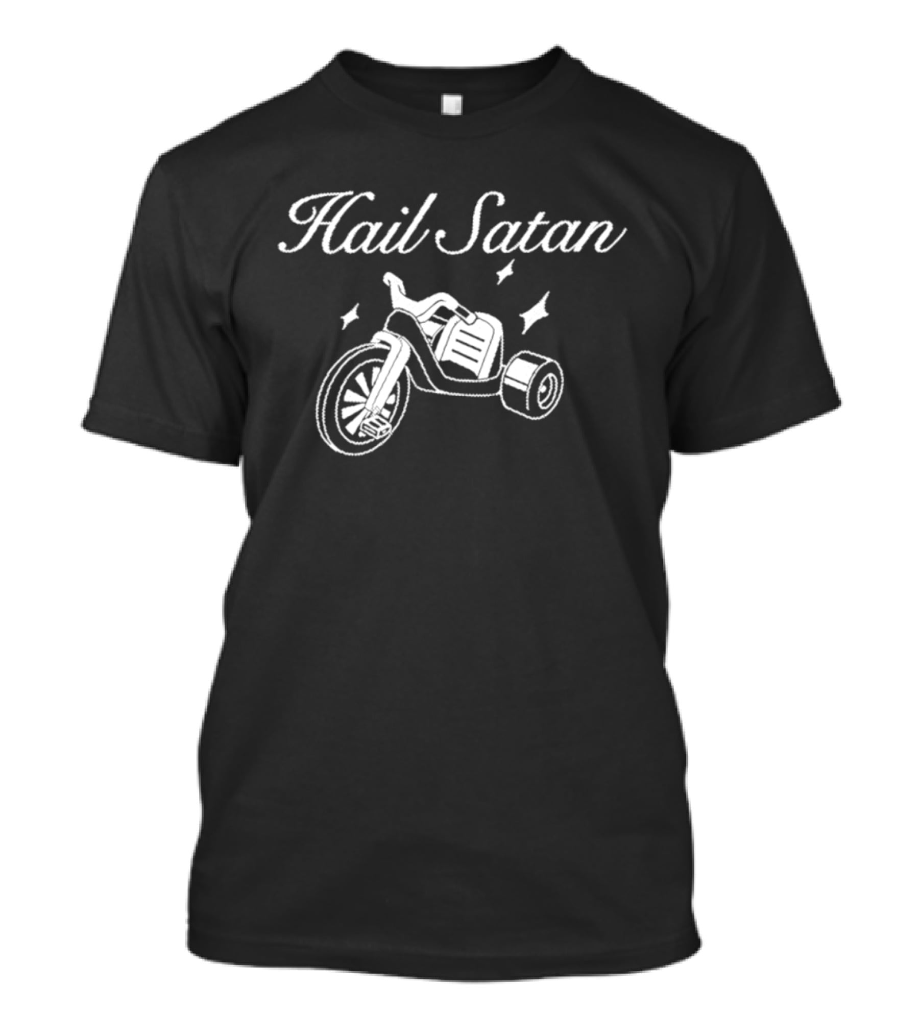 Hail Satan Tricycle Satanic Occult T-Shirt