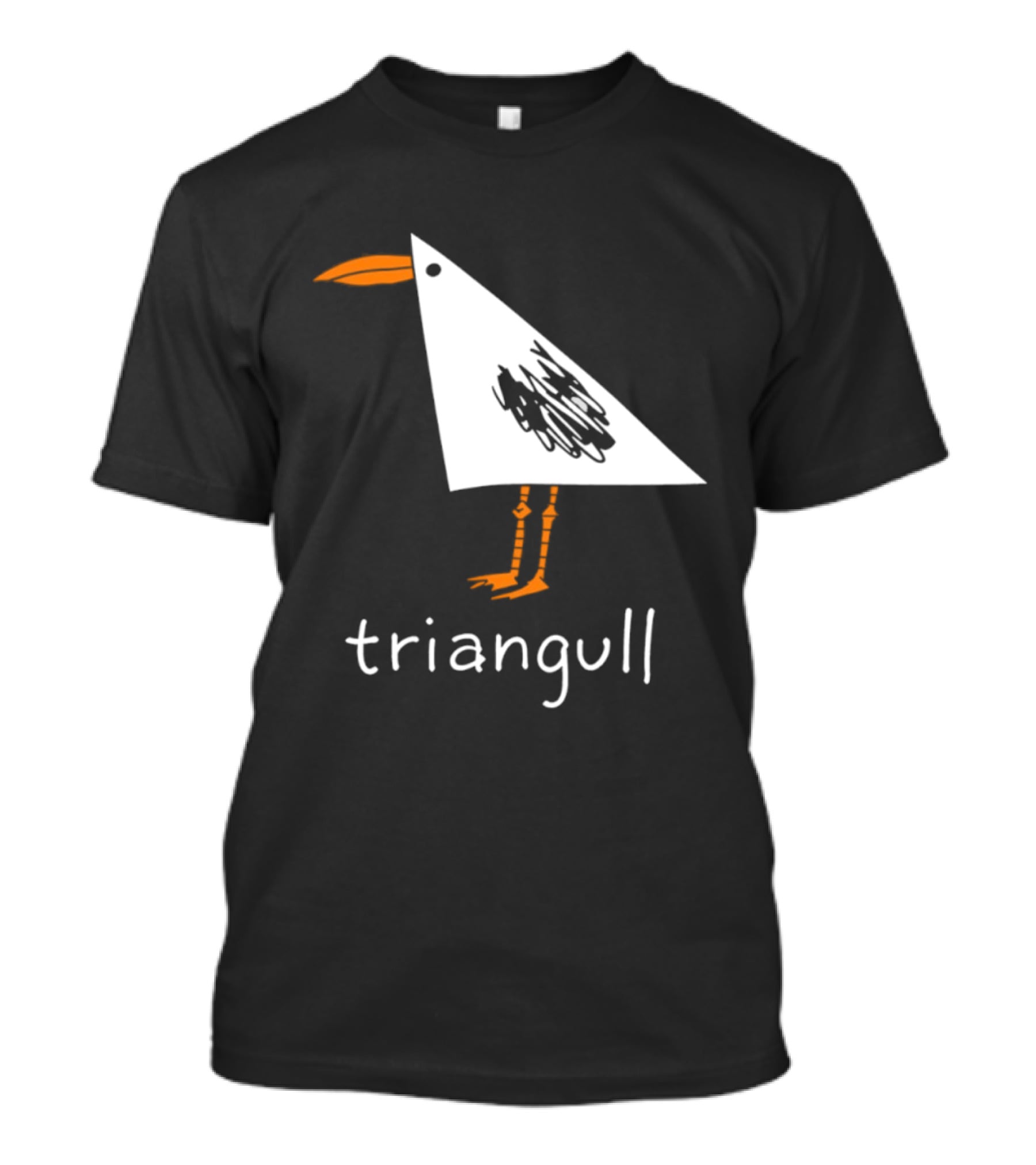 Triangull Seagull Triangle Bird Pun Triangular Art Bird T-Shirt