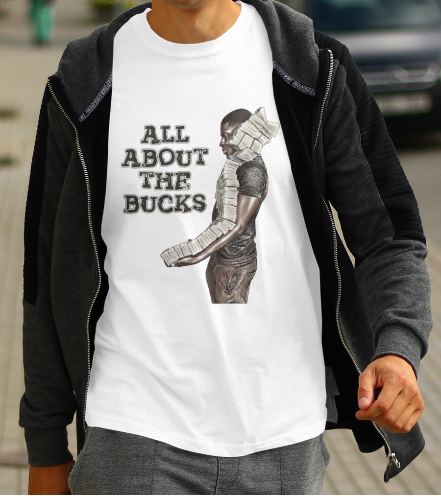 All About The Bucks Money Hustle Wealth Stacks T-Shirt