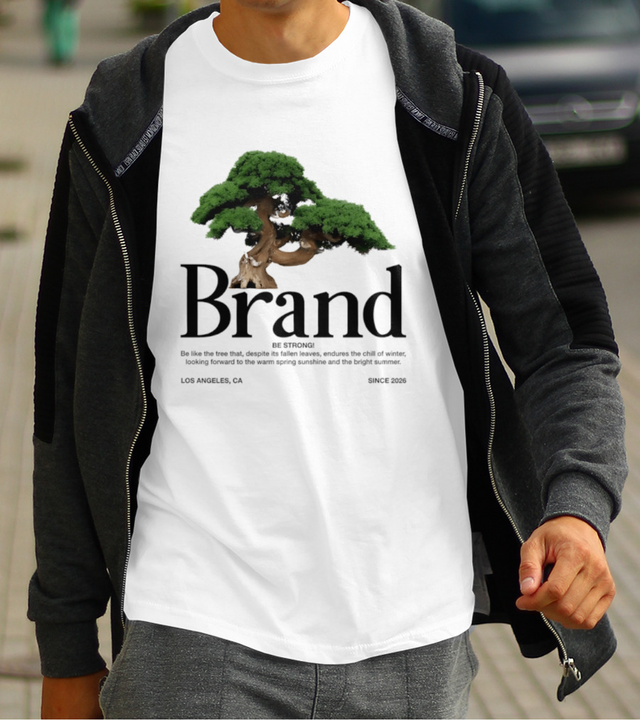 Brand Be Strong Be Like The Tree Endure Winter Los Angeles Since 2026 T-Shirt