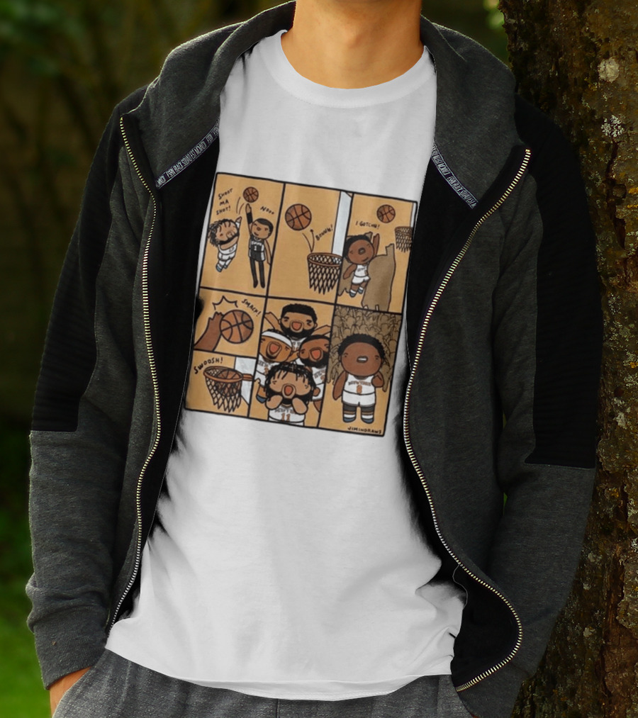 Jimindraws Karl Anthony Towns New York Knicks Comic Style Basketball Fun T-Shirt