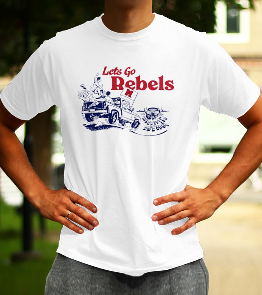 Let's Go Rebels Ole Miss Football Road Trip Adventure T-Shirt