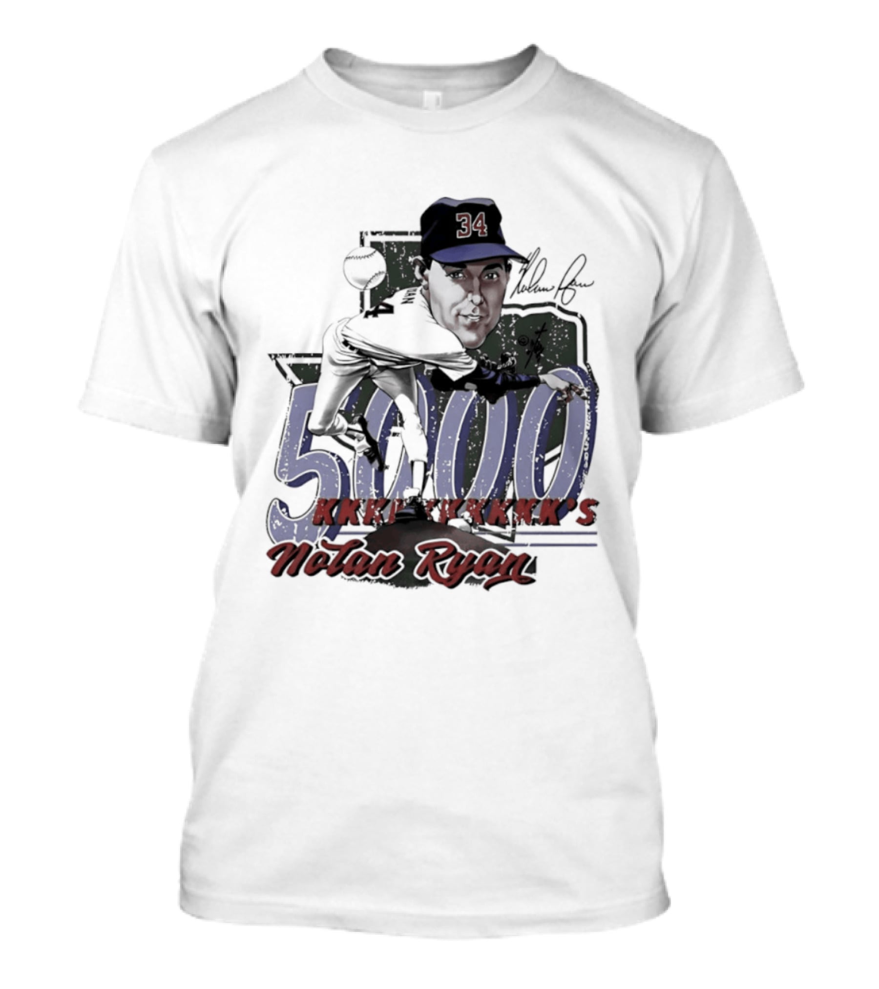 Nolan Ryan 5000 Strikeouts Texas Rangers Bruce Stark T-Shirt