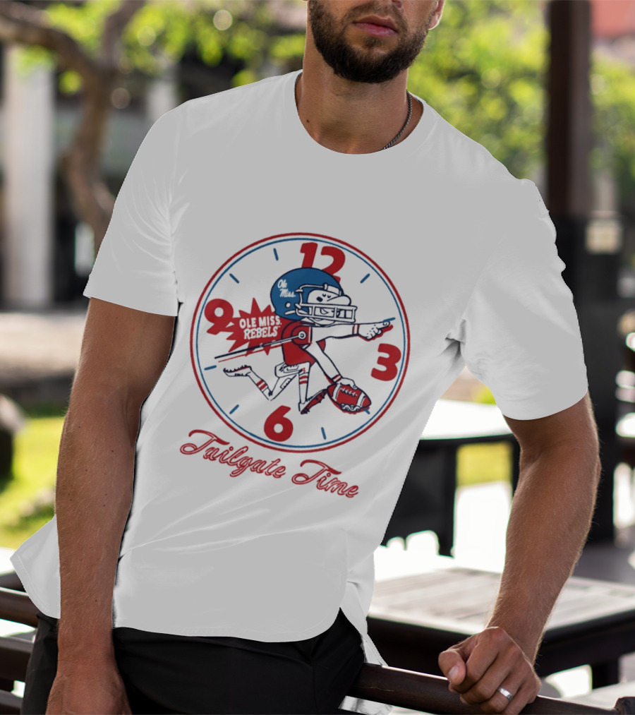 Ole Miss Rebels Football Tailgate Time Player T-Shirt