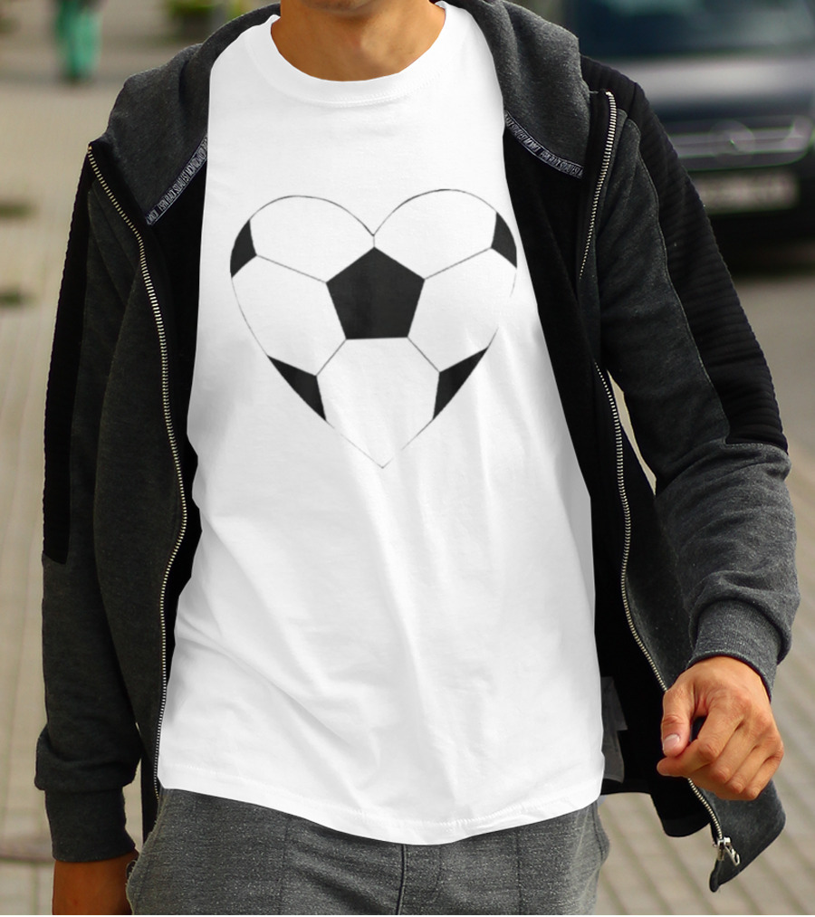 Ted Lasso Keeley Jones Heart Shaped Soccer Ball T-Shirt