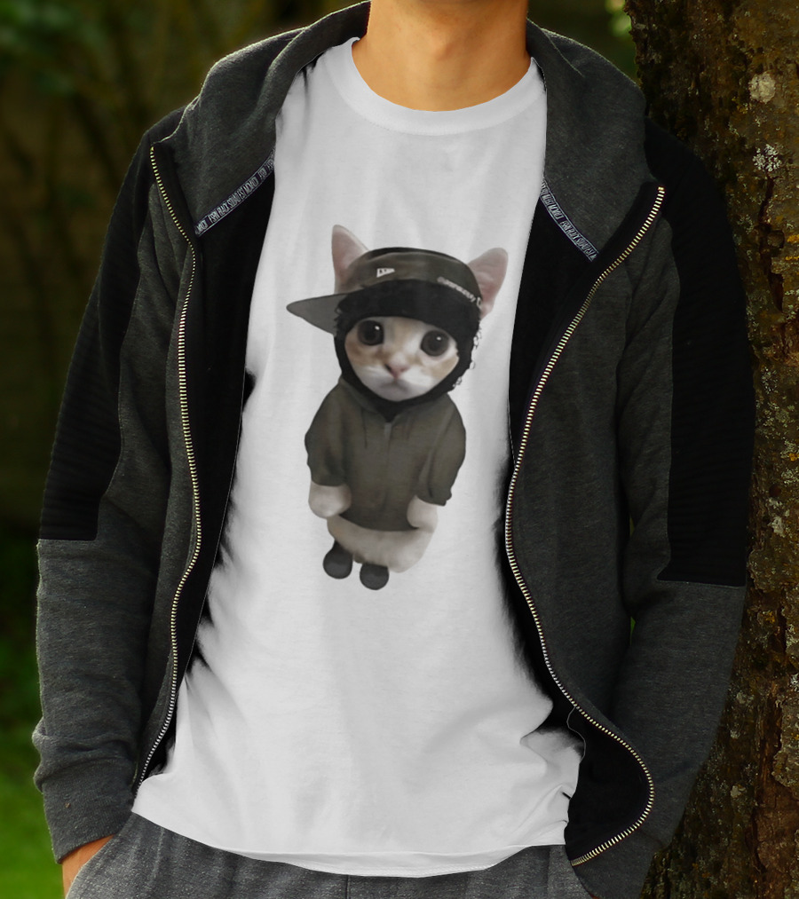 Yeat Cat Meme Cap Hip Hop T-Shirt