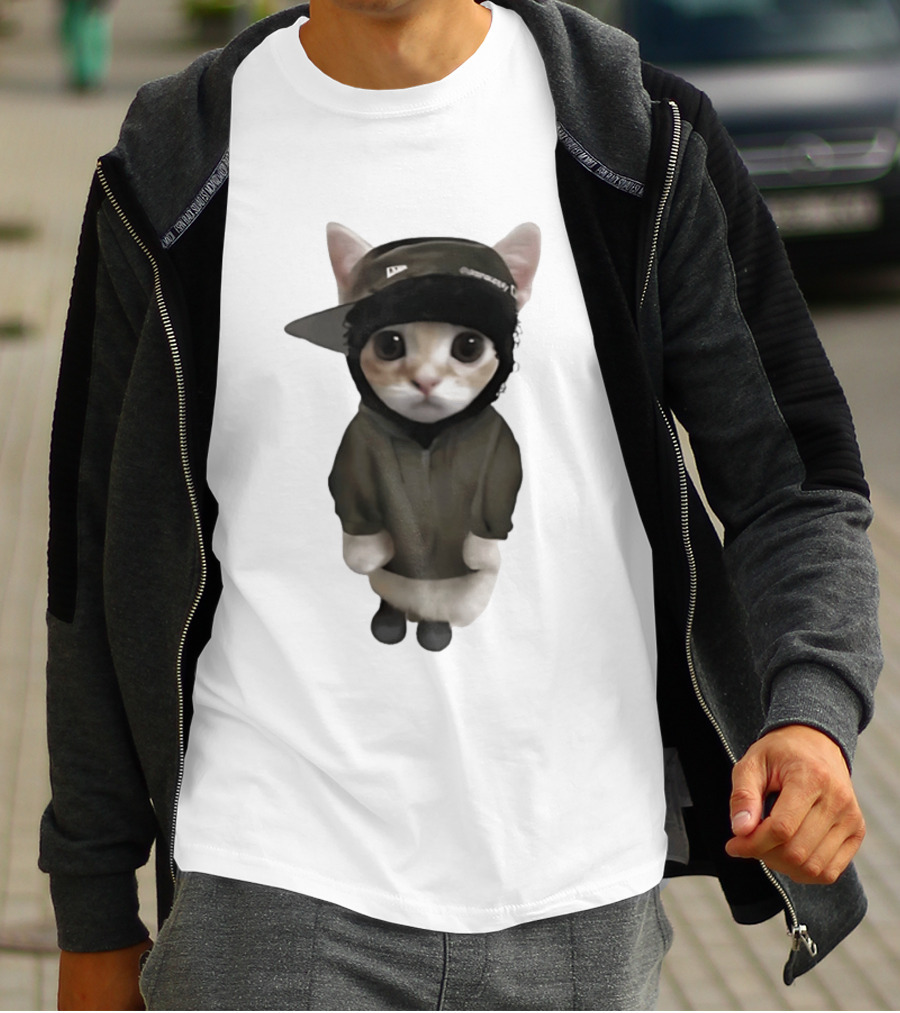 Yeat Cat Meme Cap Hip Hop T-Shirt