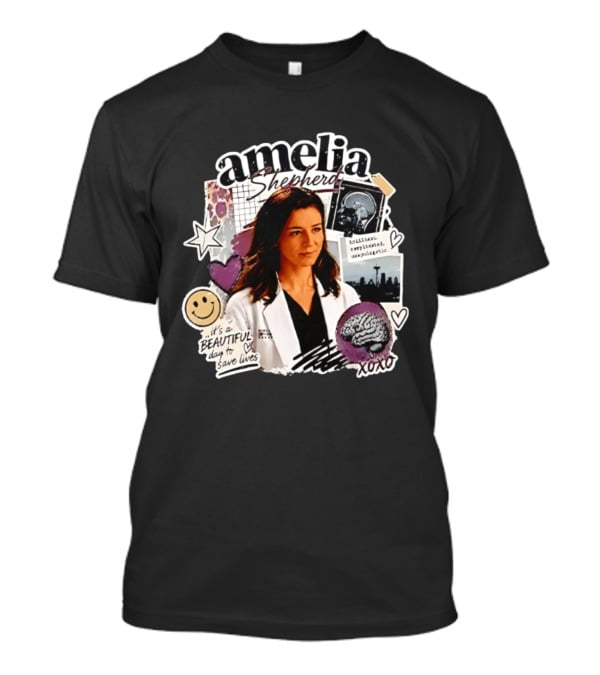 Amelia Shepherd Brilliant Complicated Unapologetic Beautiful Day To Save Lives Seattle Doctor T-Shirt