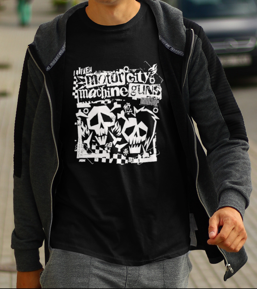 Motor City Machine Guns MCMG Skull T-Shirt
