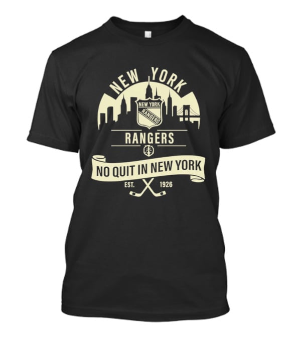 New York Rangers No Quit In New York Est 1926 Skyline T-Shirt