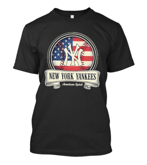 New York Yankees American Flag Baseball Emblem MLB T-Shirt