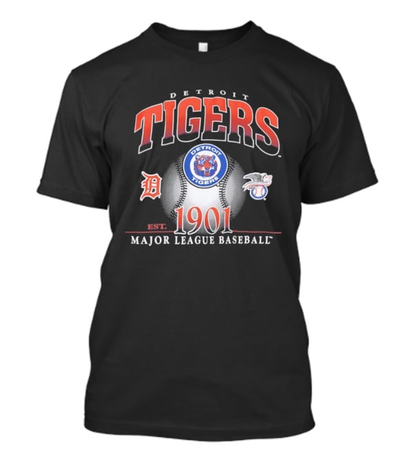Detroit Tigers Est 1901 MLB Baseball T-Shirt