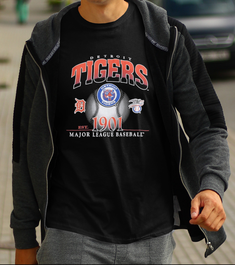 Detroit Tigers Est 1901 MLB Baseball T-Shirt