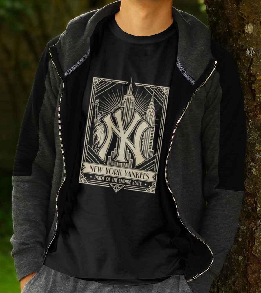 New York Yankees Pride Of The Empire State Iconic Skyline T-Shirt