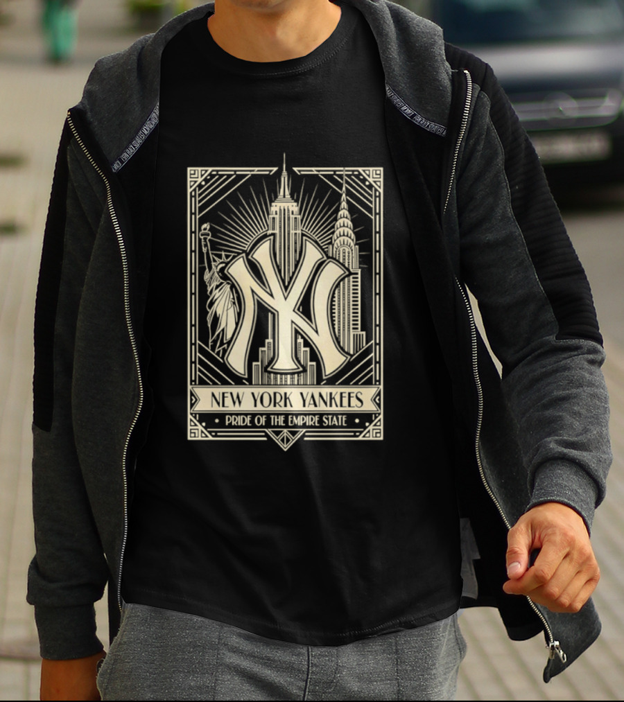 New York Yankees Pride Of The Empire State Iconic Skyline T-Shirt