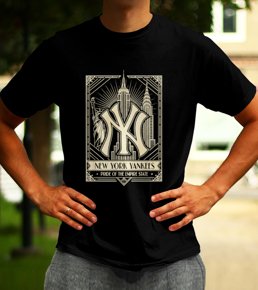 New York Yankees Pride Of The Empire State Iconic Skyline T-Shirt