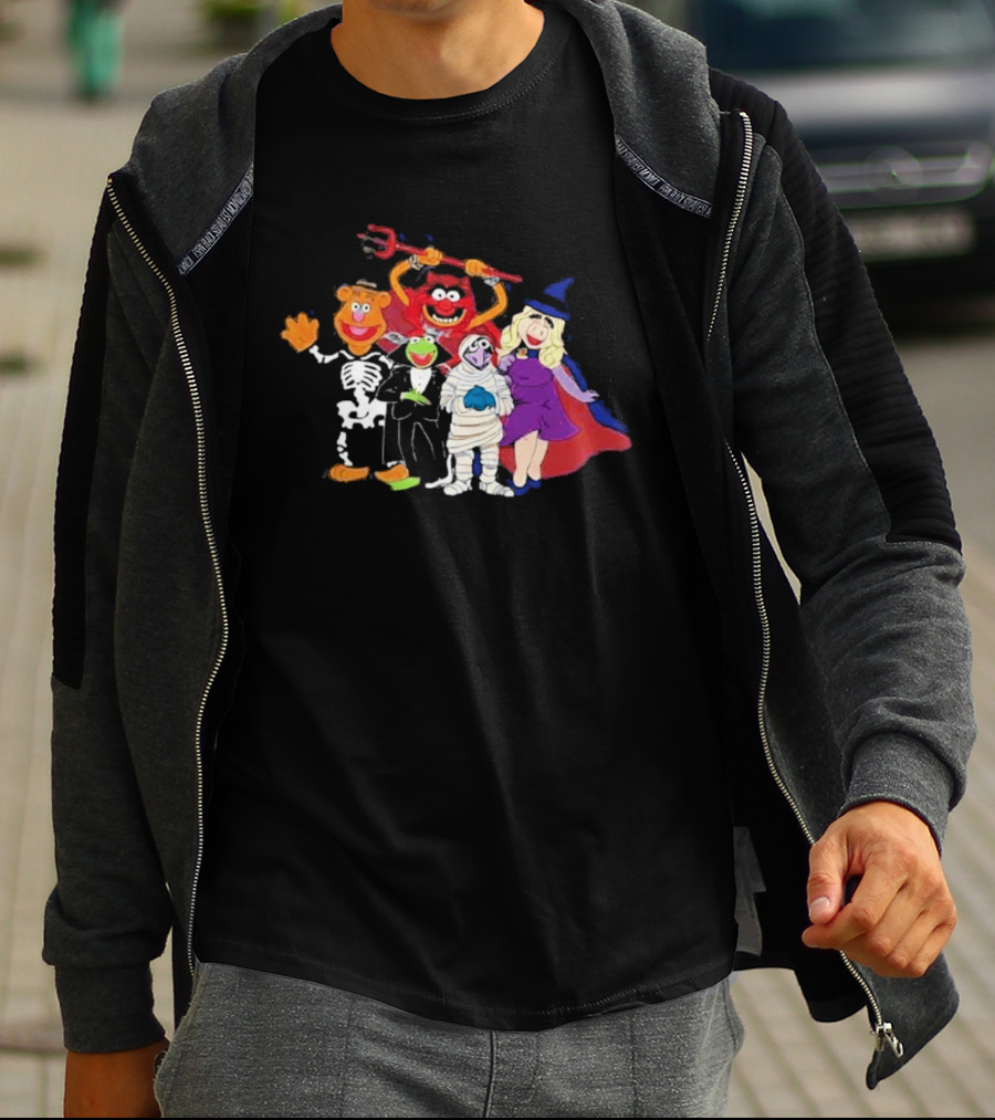 The Muppets Halloween Group Costumes Featuring Classic Characters T-Shirt