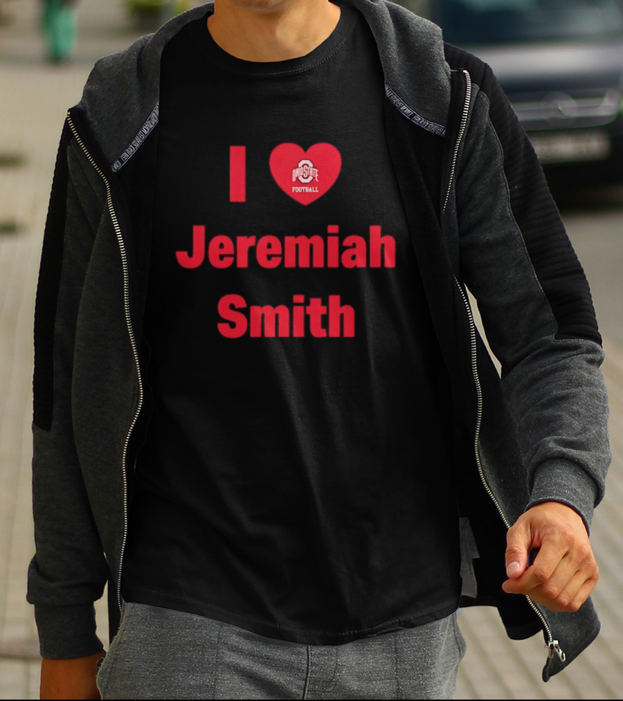I Love Ohio State Football Jeremiah Smith Fan Support T-Shirt