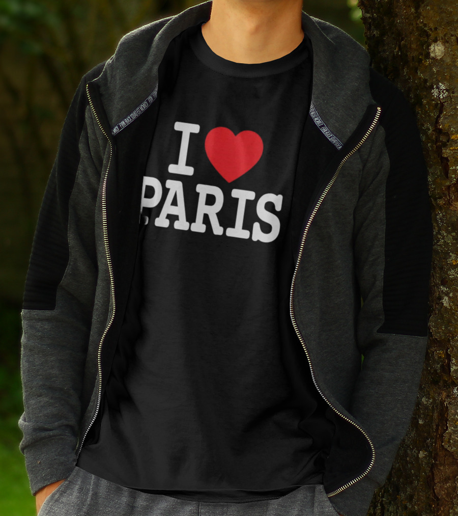 I Love Paris Sports T-Shirt