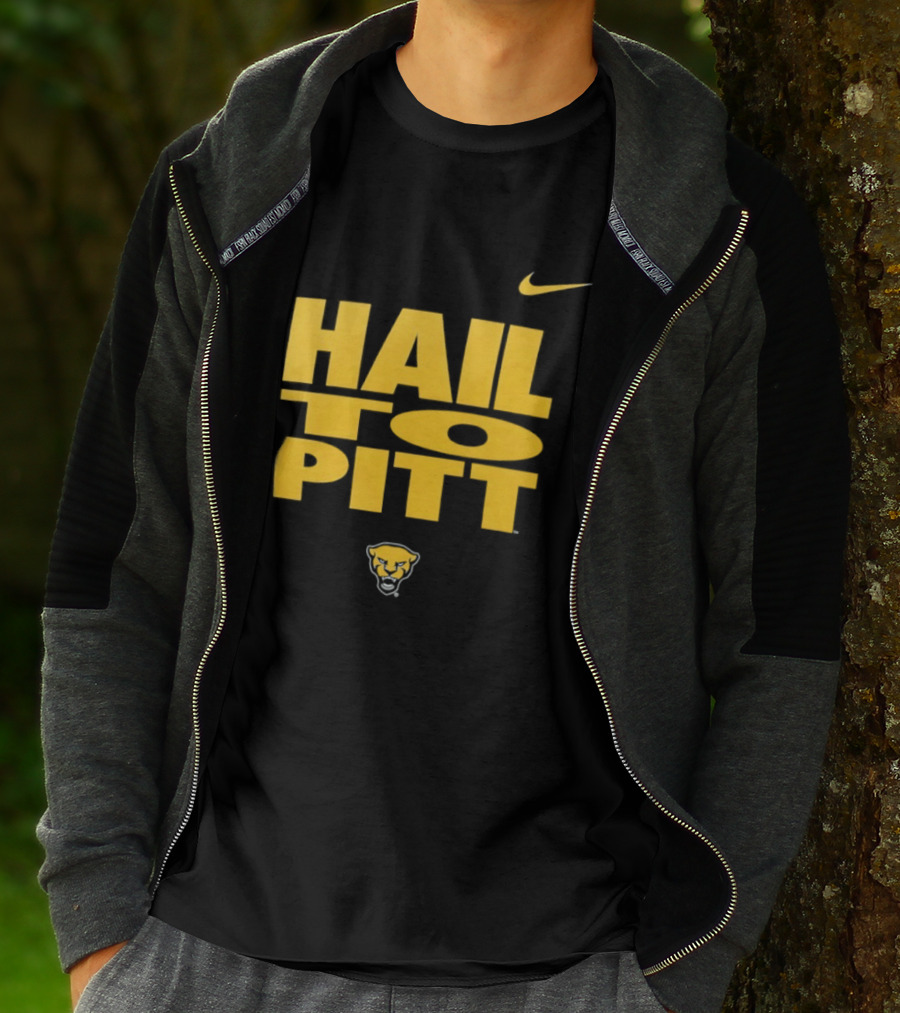 Pitt Panthers Hail To Pitt Nike Sportswear With Panther Head T-Shirt