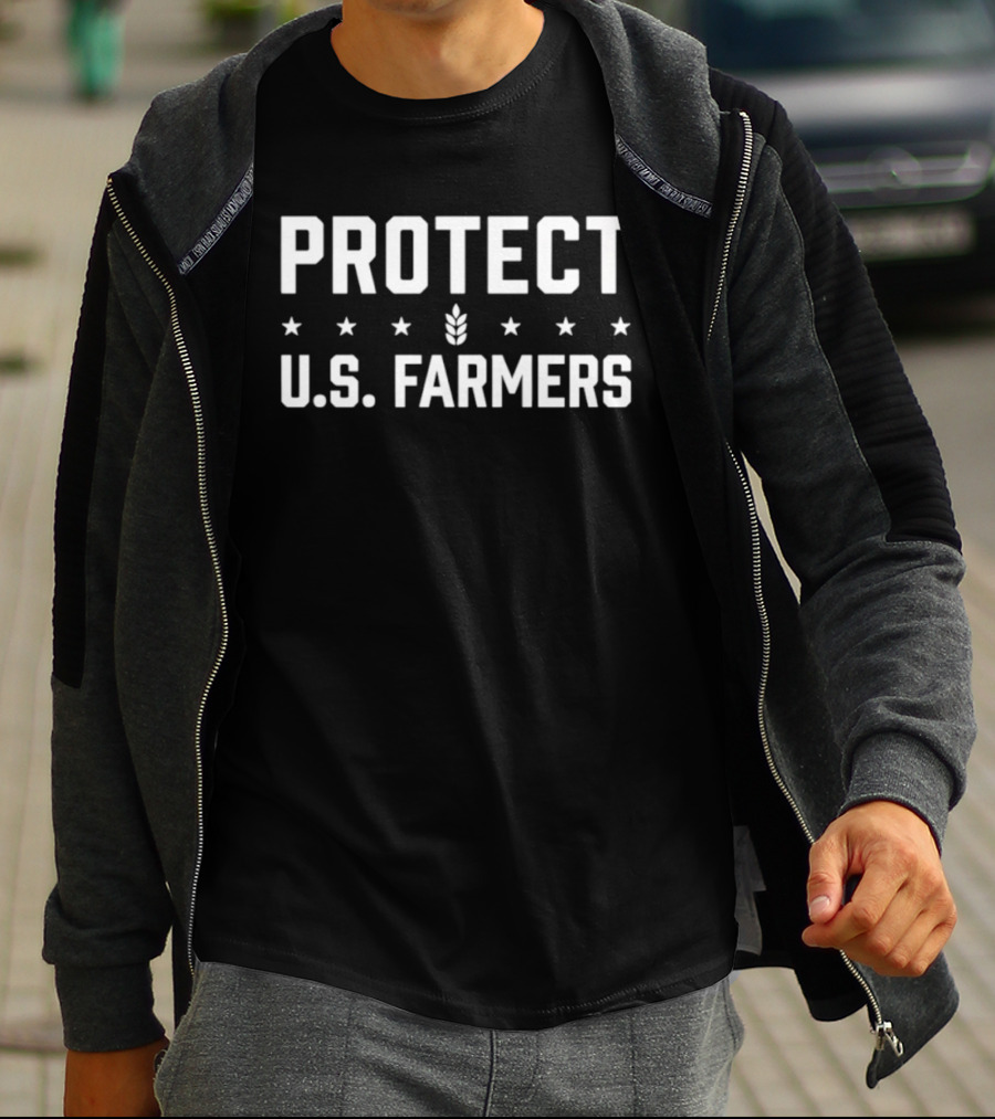 Protect U.S. Farmers Wheat Stalk Stars T-Shirt