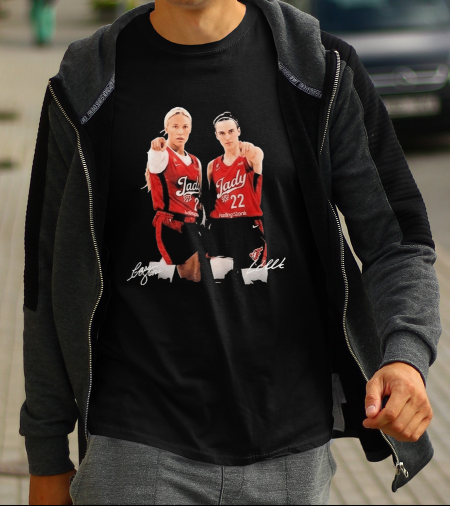 Sophie Cunningham Caitlin Clark Jady 22 Kesting Sterak T-Shirt