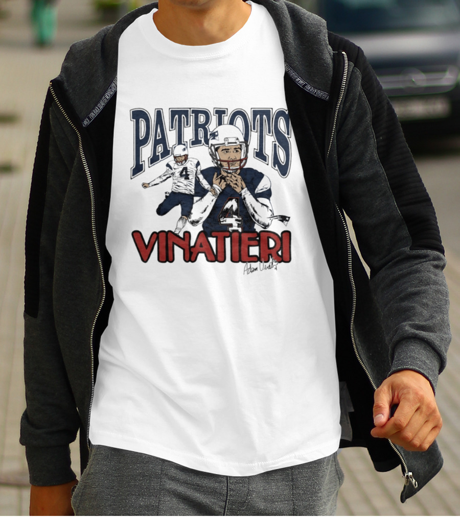 Patriots Vinatieri Adam New England Football T-Shirt