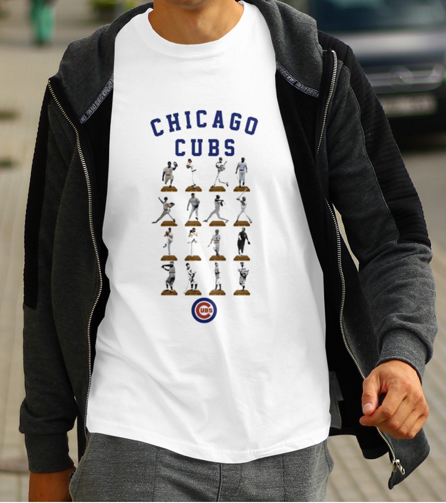 Chicago Cubs Legends Baseball Figures Collection MLB T-Shirt