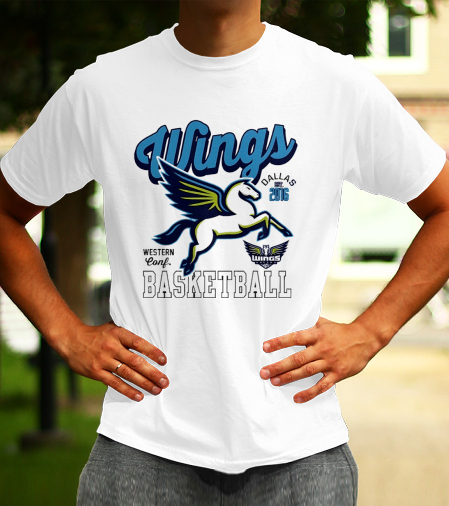 Wings Dallas 2016 Western Conf Basketball Mitchell And Ness T-Shirt