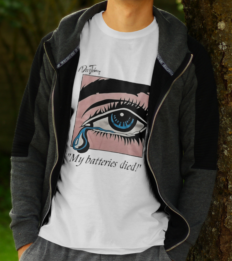 Doc Johnson My Batteries Died Tearful Eye T-Shirt