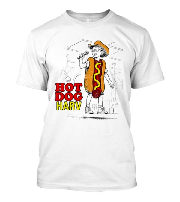 HOT DOG HARV Costume Stage Microphone Cowboy Hat T-Shirt