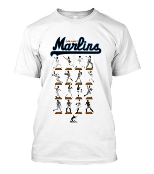 Miami Marlins Baseball Legends Hall Of Fame Moments T-Shirt