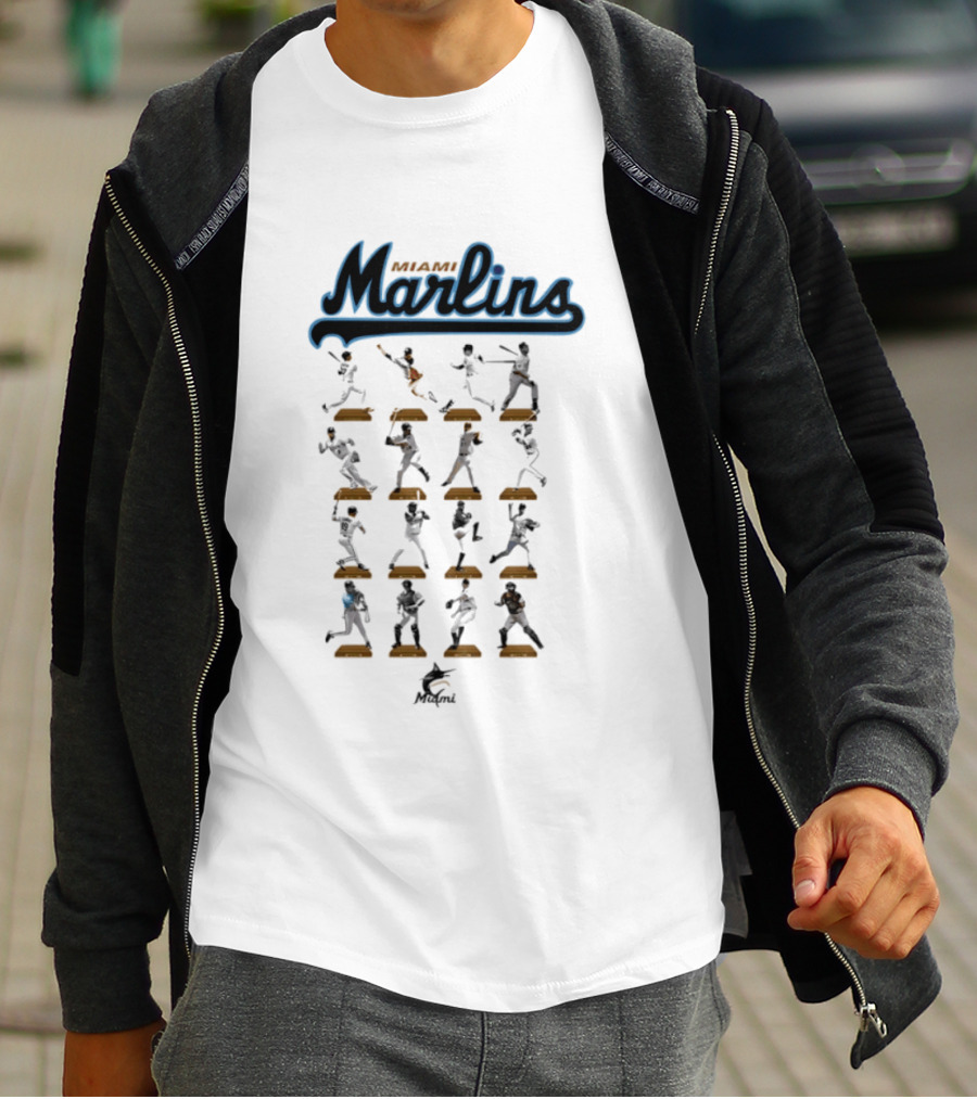Miami Marlins Baseball Legends Hall Of Fame Moments T-Shirt