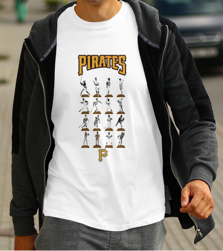 Pittsburgh Pirates Legends Hall Of Fame Baseball Players Iconic Moments T-Shirt