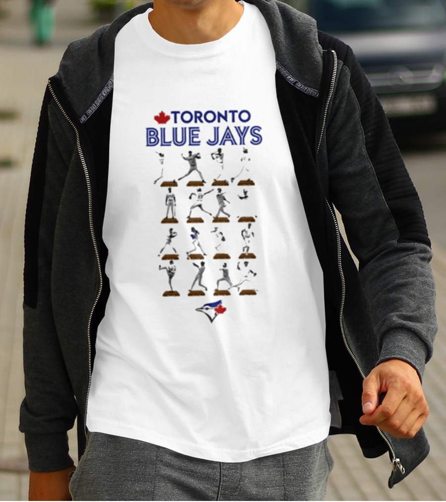 Toronto Blue Jays Legends Hall Of Fame Baseball Players Display T-Shirt