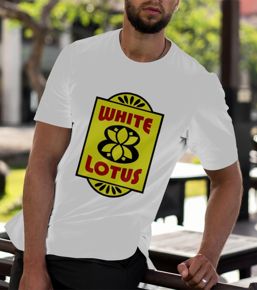 White Lotus Retro Motel Sign T-Shirt