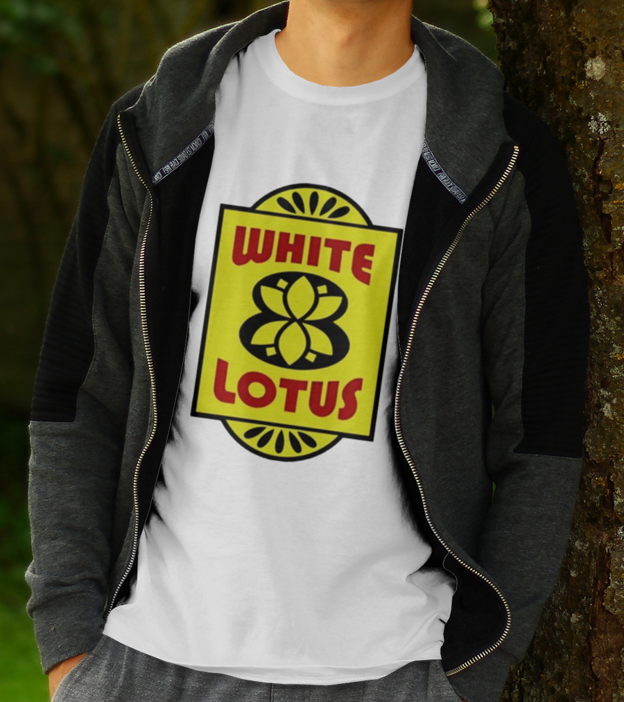 White Lotus Retro Motel Sign T-Shirt