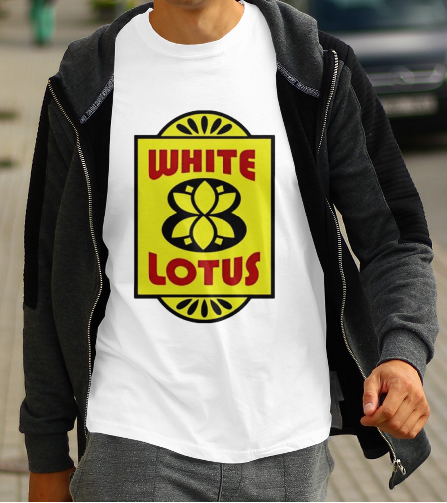 White Lotus Retro Motel Sign T-Shirt