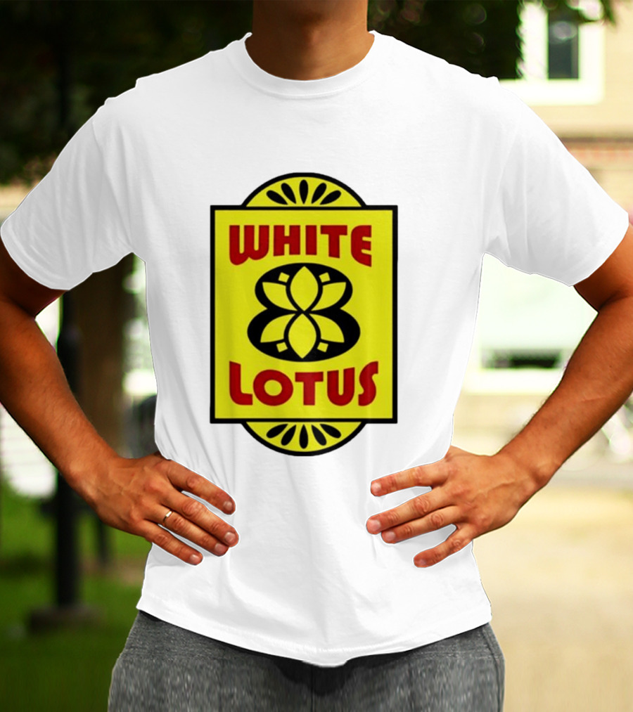 White Lotus Retro Motel Sign T-Shirt