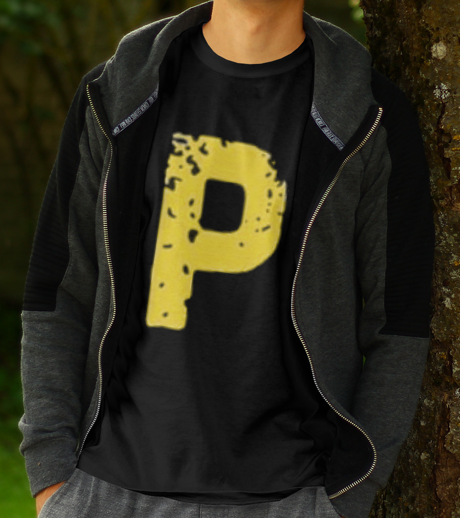 2026 Pirates IUP Night Yellow Pirate Letter P T-Shirt
