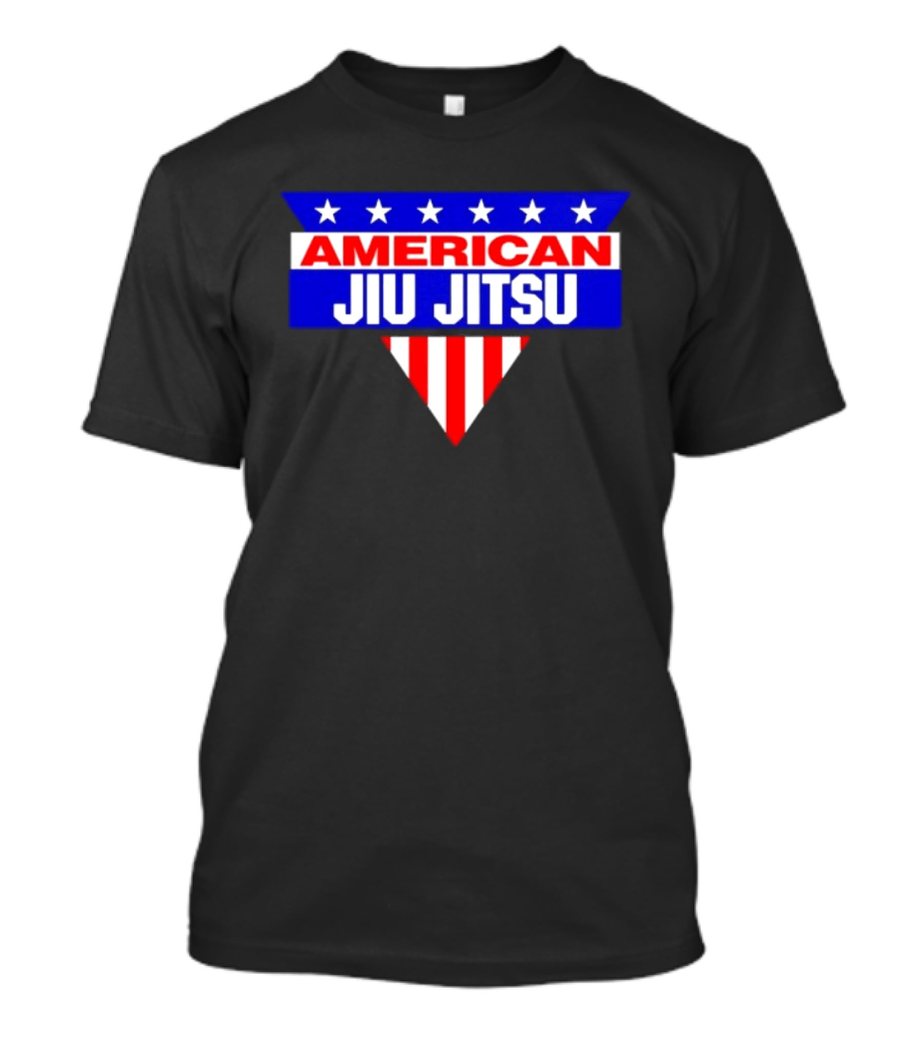 American Jiu Jitsu Stars And Stripes BJJ Martial Arts Grappling T-Shirt