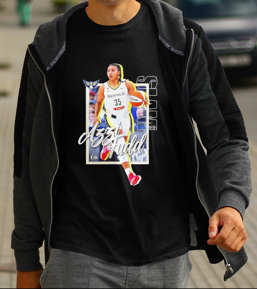 Azzi Fudd Dallas Wings Basketball Slam 262 CVS Wilson T-Shirt