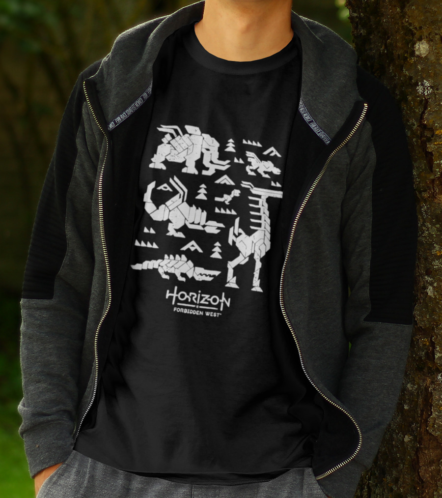 Horizon Forbidden West Machines Iconic Game Creatures T-Shirt