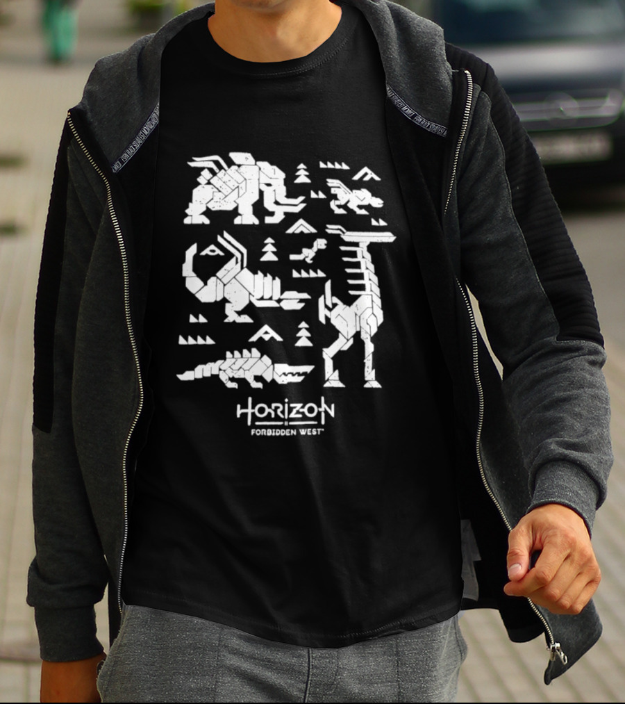 Horizon Forbidden West Machines Iconic Game Creatures T-Shirt