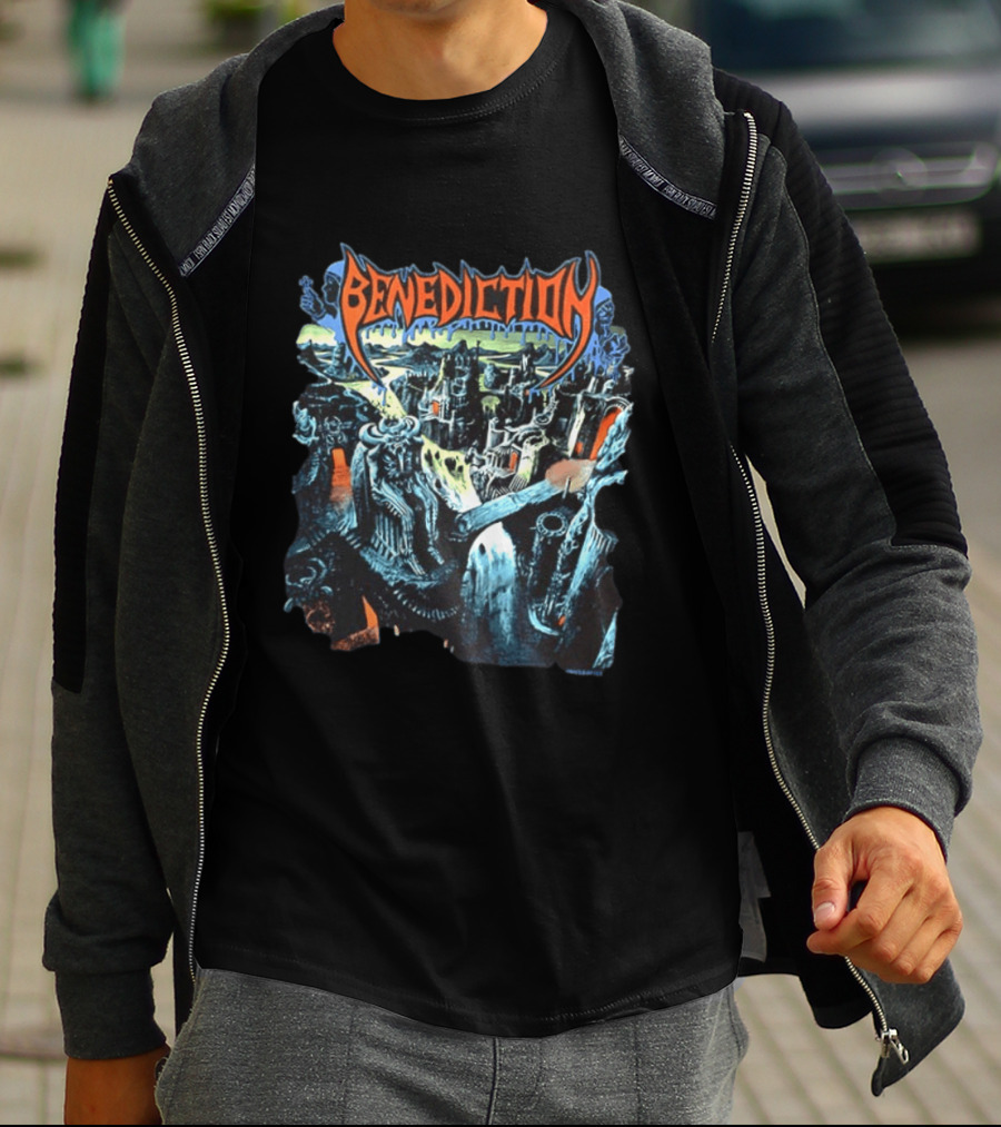 Benediction World Violation Tour 1993 Holland Germany Belgium Switzerland Austria Two Sided T-Shirt