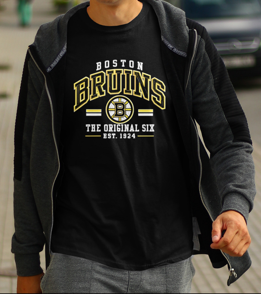 Boston Bruins The Original Six Est 1924 Vintage Style Classic Team T-Shirt