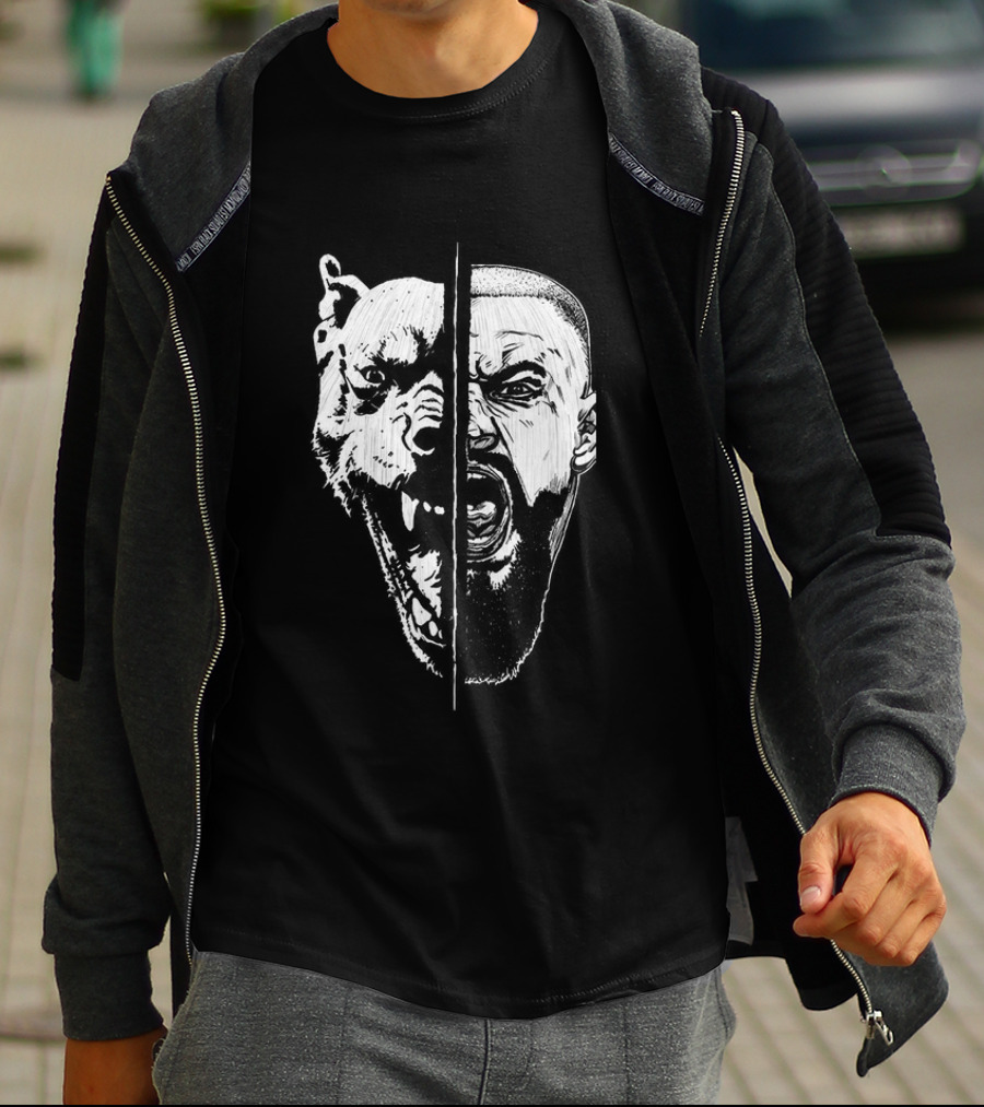 Bron Breakker Split Face Tiger Fusion T-Shirt