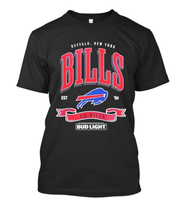 Buffalo New York Bills Est 1960 Go Bills Bud Light T-Shirt