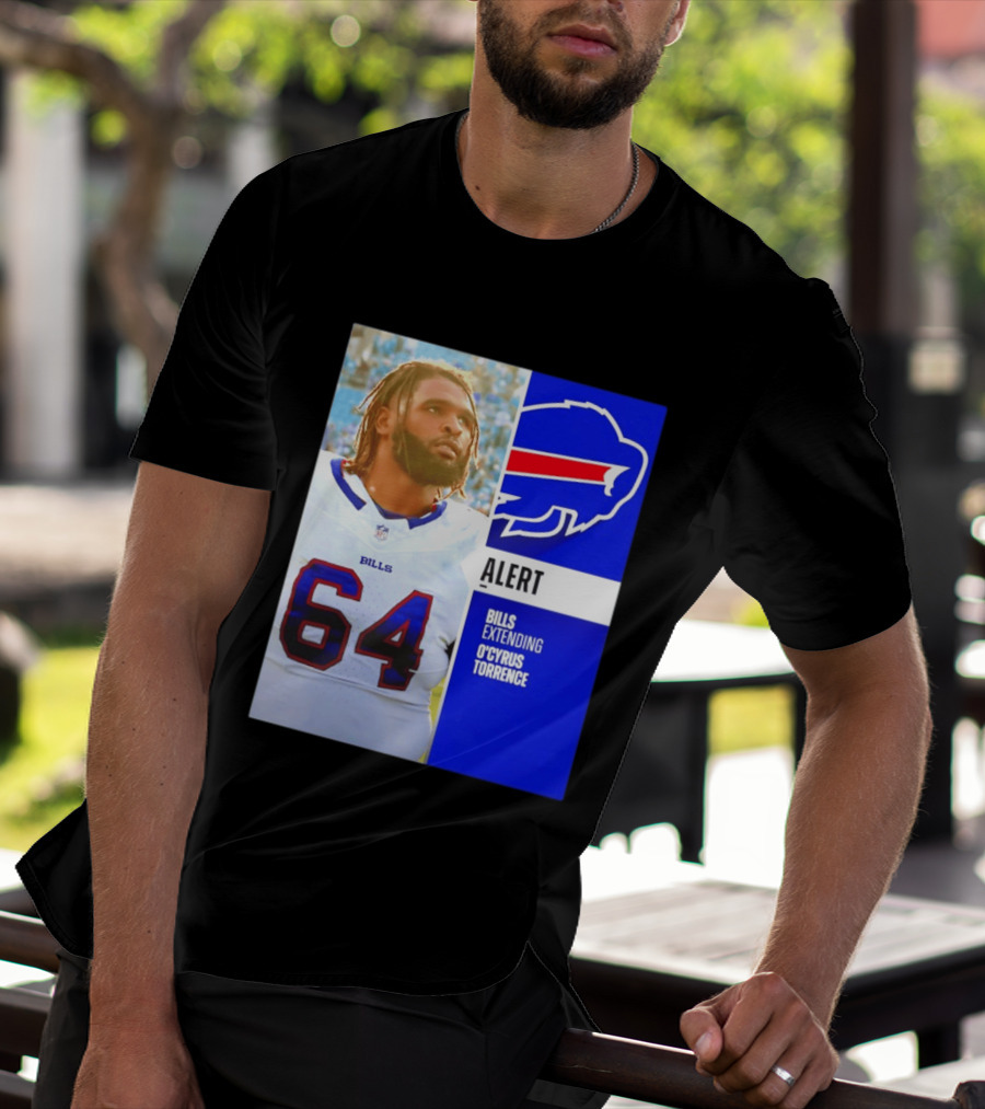 Buffalo Bills Alert Extending O'Cyrus Torrence Number 64 T-Shirt